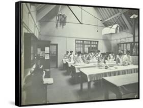 The Ironing Room, Battersea Polytechnic, London, 1907-null-Framed Stretched Canvas