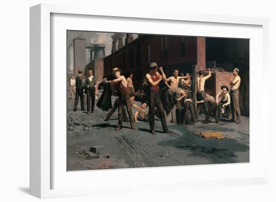 The Ironworkers at Noontime-Thomas Pollock Anshutz-Framed Art Print