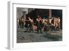 The Ironworkers at Noontime-Thomas Pollock Anshutz-Framed Art Print