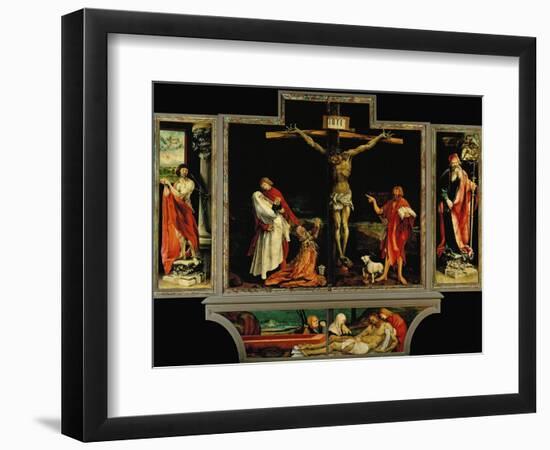 The Isenheim Altar, Closed, circa 1515-Matthias Grünewald-Framed Premium Giclee Print