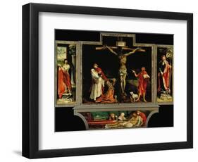 The Isenheim Altar, Closed, circa 1515-Matthias Grünewald-Framed Premium Giclee Print