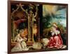 The Isenheim Altarpiece, Central Panel: Concert of Angels and Nativity, 1506-1515-Matthias Grünewald-Framed Giclee Print