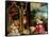 The Isenheim Altarpiece, Central Panel: Concert of Angels and Nativity, 1506-1515-Matthias Grünewald-Framed Stretched Canvas
