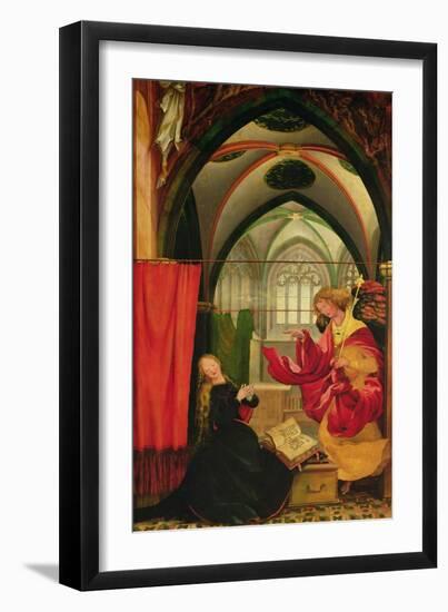 The Isenheim Altarpiece, Left Wing: Annunciation-Matthias Grünewald-Framed Giclee Print