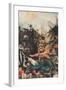 The Isenheim Altarpiece, Right Wing: the Temptation of Saint Anthony-Matthias Grünewald-Framed Giclee Print