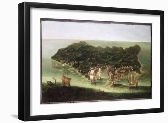 The Island of Barbados, c.1694-Isaac Sailmaker-Framed Giclee Print