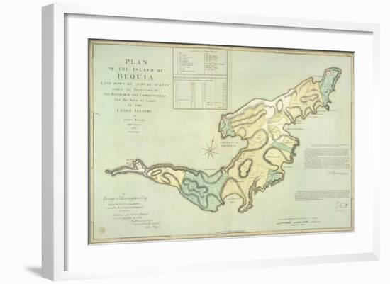 The Island Of Bequia-null-Framed Giclee Print