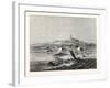 The Island of Ceylon: Distant View of Adam's Peak from Fort Colombo Roads-null-Framed Giclee Print