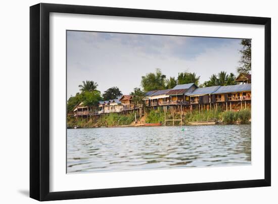 The Island of Don Det Is an Upcoming Backpacker Stop Along the Cambodia and Laos Border-Micah Wright-Framed Photographic Print