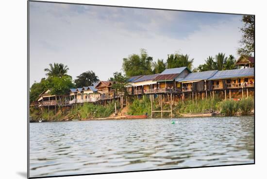 The Island of Don Det Is an Upcoming Backpacker Stop Along the Cambodia and Laos Border-Micah Wright-Mounted Photographic Print