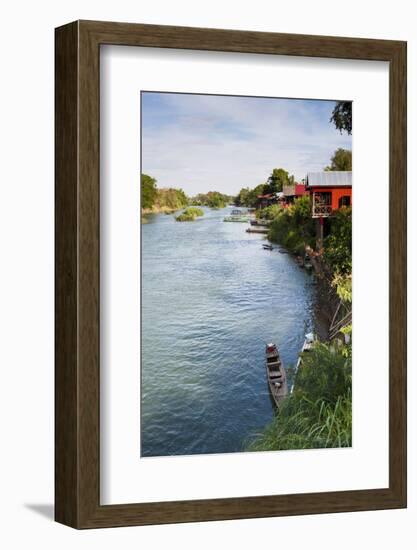 The Island of Don Det Is an Upcoming Backpacker Stop on Mekong River Along Cambodia and Laos Border-Micah Wright-Framed Photographic Print