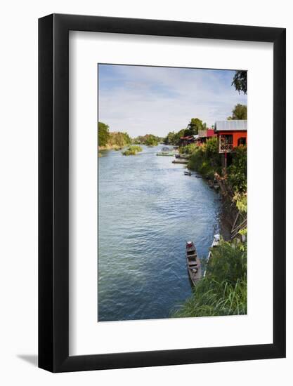 The Island of Don Det Is an Upcoming Backpacker Stop on Mekong River Along Cambodia and Laos Border-Micah Wright-Framed Photographic Print