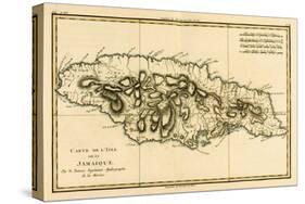 The Island of Jamaica, from 'Atlas De Toutes Les Parties Connues Du Globe Terrestre' by Guillaume…-Charles Marie Rigobert Bonne-Stretched Canvas