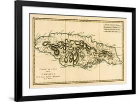 The Island of Jamaica, from 'Atlas De Toutes Les Parties Connues Du Globe Terrestre' by Guillaume…-Charles Marie Rigobert Bonne-Framed Giclee Print