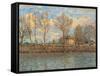 The Island of La Grande Jatte, Neuilly sur Seine-Alfred Sisley-Framed Stretched Canvas