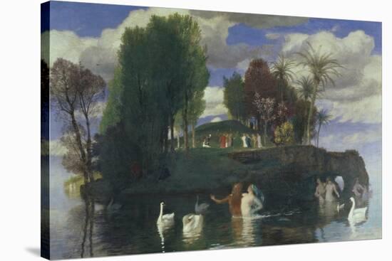 The Island of Life-Arnold Bocklin-Stretched Canvas