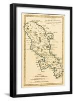 The Island of Martinique, from 'Atlas De Toutes Les Parties Connues Du Globe Terrestre' by…-Charles Marie Rigobert Bonne-Framed Giclee Print