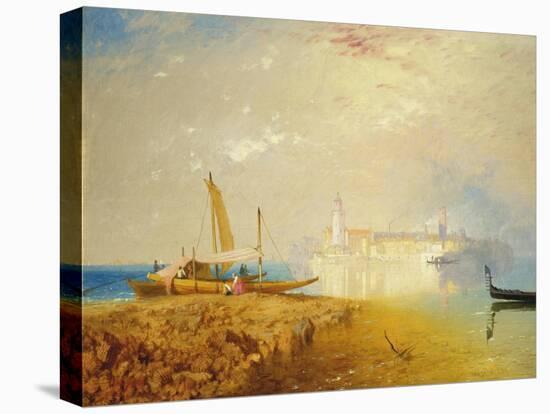 The Island of Murano, 1867-69-James Baker Pyne-Stretched Canvas