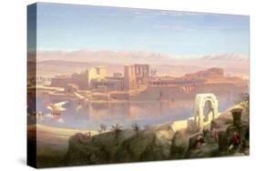 The Island of Philae, Nubia-David Roberts-Stretched Canvas