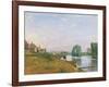 The Island of Saint Denis-Alfred Sisley-Framed Giclee Print