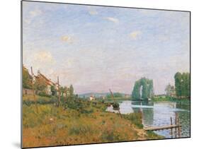 The Island of Saint Denis-Alfred Sisley-Mounted Giclee Print