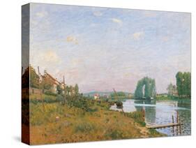 The Island of Saint Denis-Alfred Sisley-Stretched Canvas