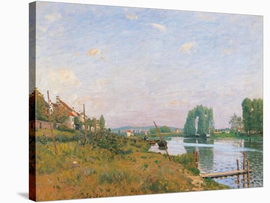 The Island of Saint Denis-Alfred Sisley-Stretched Canvas
