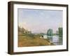 The Island of Saint Denis-Alfred Sisley-Framed Giclee Print