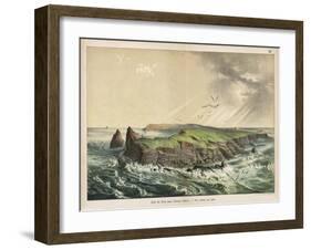 The Island of Saint-Paul in the Indian Ocean: a Former Volcano-Ferdinand Von Hochstetter-Framed Art Print