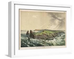 The Island of Saint-Paul in the Indian Ocean: a Former Volcano-Ferdinand Von Hochstetter-Framed Art Print