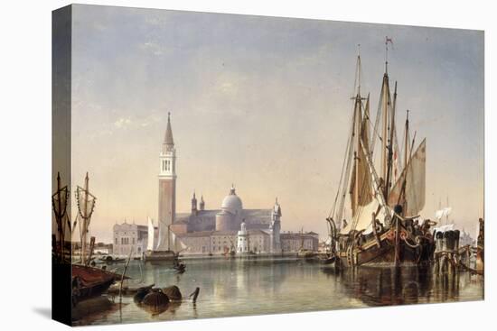 The Island of San Giorgio Maggiore, Venice, 1862-Edward William Cooke-Stretched Canvas