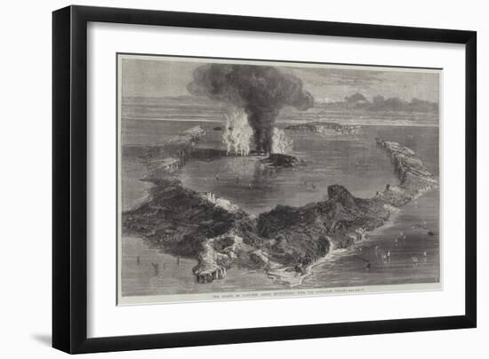 The Island of Santorin, Greek Archipelago, with the Submarine Volcano-null-Framed Giclee Print