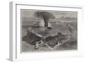 The Island of Santorin, Greek Archipelago, with the Submarine Volcano-null-Framed Giclee Print