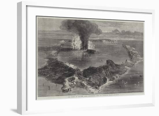 The Island of Santorin, Greek Archipelago, with the Submarine Volcano-null-Framed Giclee Print