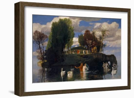 The Island of the Living, 1888-Arnold Bocklin-Framed Giclee Print