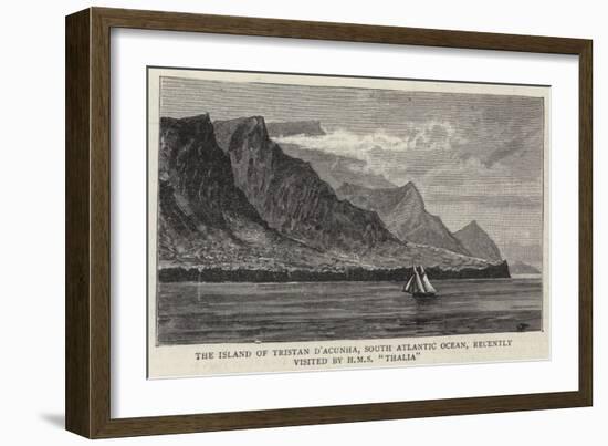 The Island of Tristan D'Acunha, South Atlantic Ocean, Recently Visited by HMS Thalia-null-Framed Giclee Print