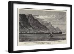 The Island of Tristan D'Acunha, South Atlantic Ocean, Recently Visited by HMS Thalia-null-Framed Giclee Print