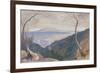 The Island of Zante, Greece (W/C and Bodycolour)-Edward Lear-Framed Giclee Print