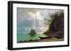 The Island-Albert Bierstadt-Framed Art Print