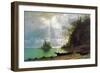 The Island-Albert Bierstadt-Framed Art Print