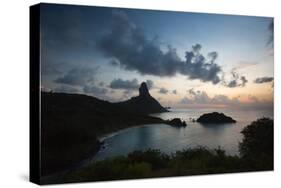 The Islands of Fernando De Noronha at Sunset with Morro Do Pico-Alex Saberi-Stretched Canvas