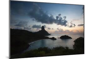 The Islands of Fernando De Noronha at Sunset with Morro Do Pico-Alex Saberi-Mounted Photographic Print