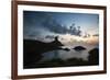 The Islands of Fernando De Noronha at Sunset with Morro Do Pico-Alex Saberi-Framed Photographic Print