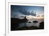 The Islands of Fernando De Noronha at Sunset with Morro Do Pico-Alex Saberi-Framed Photographic Print