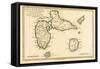 The Islands of Guadeloupe, Marie-Galante, La Desirade, and the Isles Des Saintes, French Colonies…-Charles Marie Rigobert Bonne-Framed Stretched Canvas