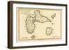 The Islands of Guadeloupe, Marie-Galante, La Desirade, and the Isles Des Saintes, French Colonies…-Charles Marie Rigobert Bonne-Framed Giclee Print