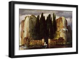 The Isle of the Dead, 1886-Arnold Bocklin-Framed Giclee Print