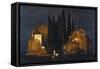 The Isle of the Dead (First Version), 1880-Arnold Bocklin-Framed Stretched Canvas