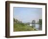 The Isle Saint-Denis, 1872-Alfred Sisley-Framed Giclee Print