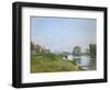 The Isle Saint-Denis, 1872-Alfred Sisley-Framed Giclee Print